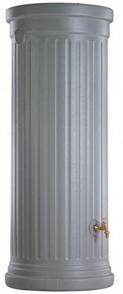 Säulentank 1000 Liter, Farbe steingrau, besonders UV-stabil und witterungsbeständig