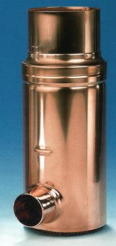 Aufbau Filter in Kupfer für Fallrohr 87mm, Filtergewebe 0,28mm