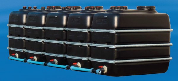 Kunststoff Regenspeicher Lagerbehälter 1.100 Liter